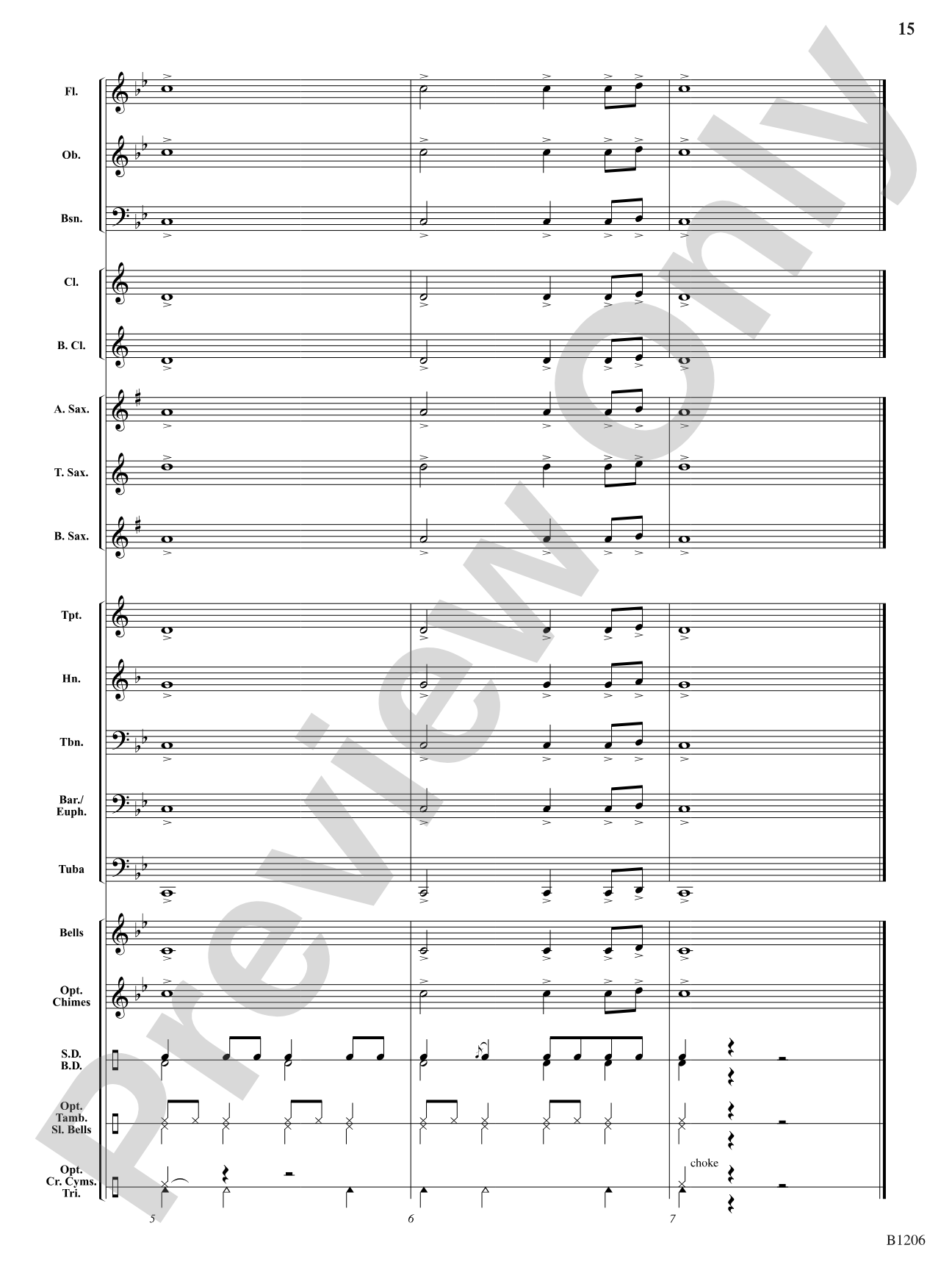 Jingle Bell Tones: Concert Band Conductor Score & Parts