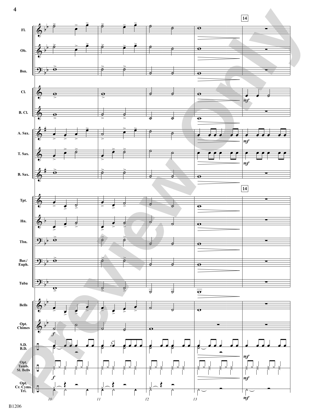 Jingle Bell Tones: Concert Band Conductor Score & Parts