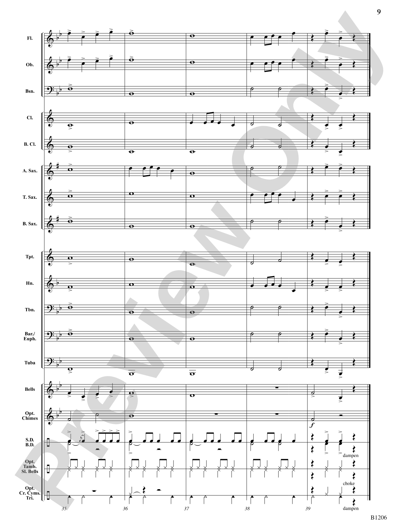 Jingle Bell Tones: Concert Band Conductor Score & Parts