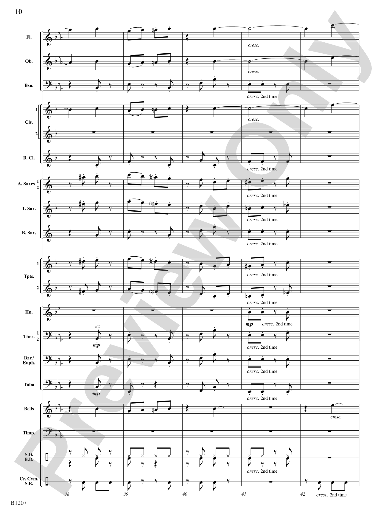 Rapp's Woods Ramble: Concert Band Conductor Score & Parts