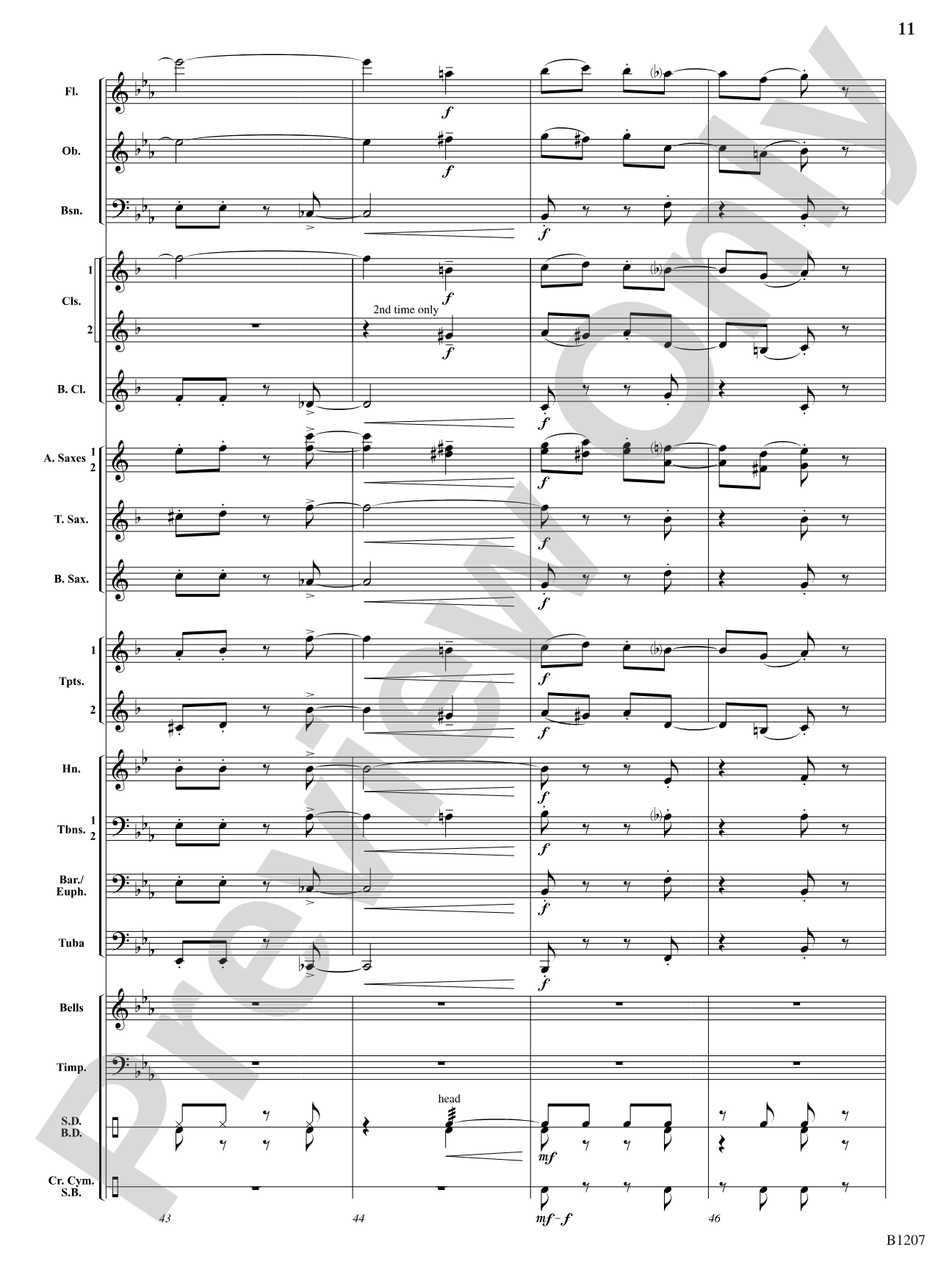 Rapp's Woods Ramble: Concert Band Conductor Score & Parts