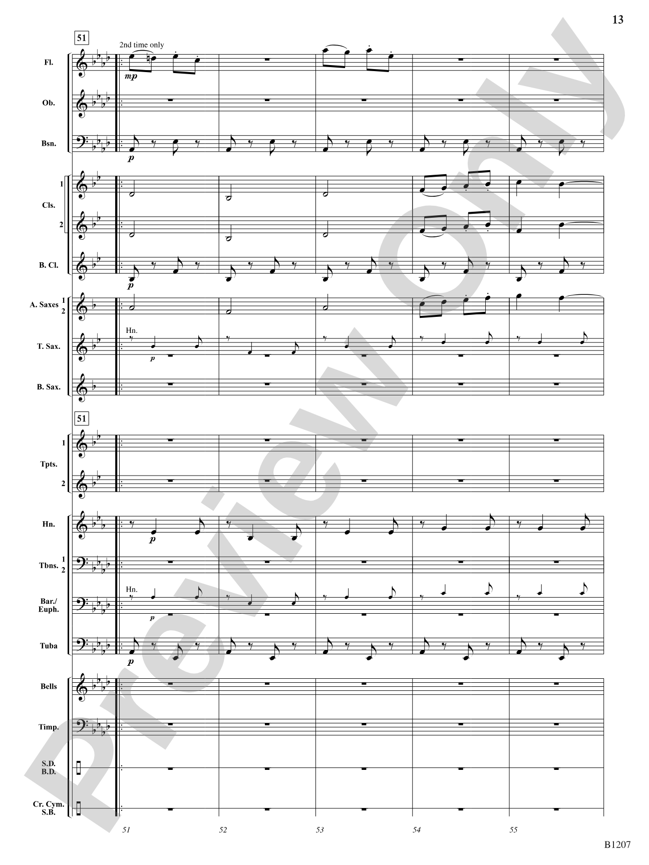 Rapp's Woods Ramble: Concert Band Conductor Score & Parts