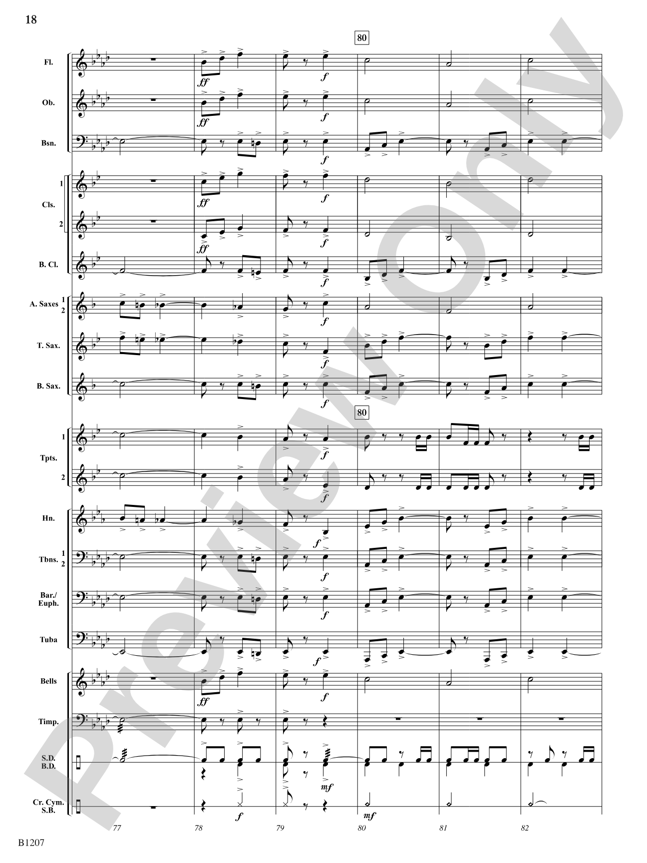 Rapp's Woods Ramble: Concert Band Conductor Score & Parts