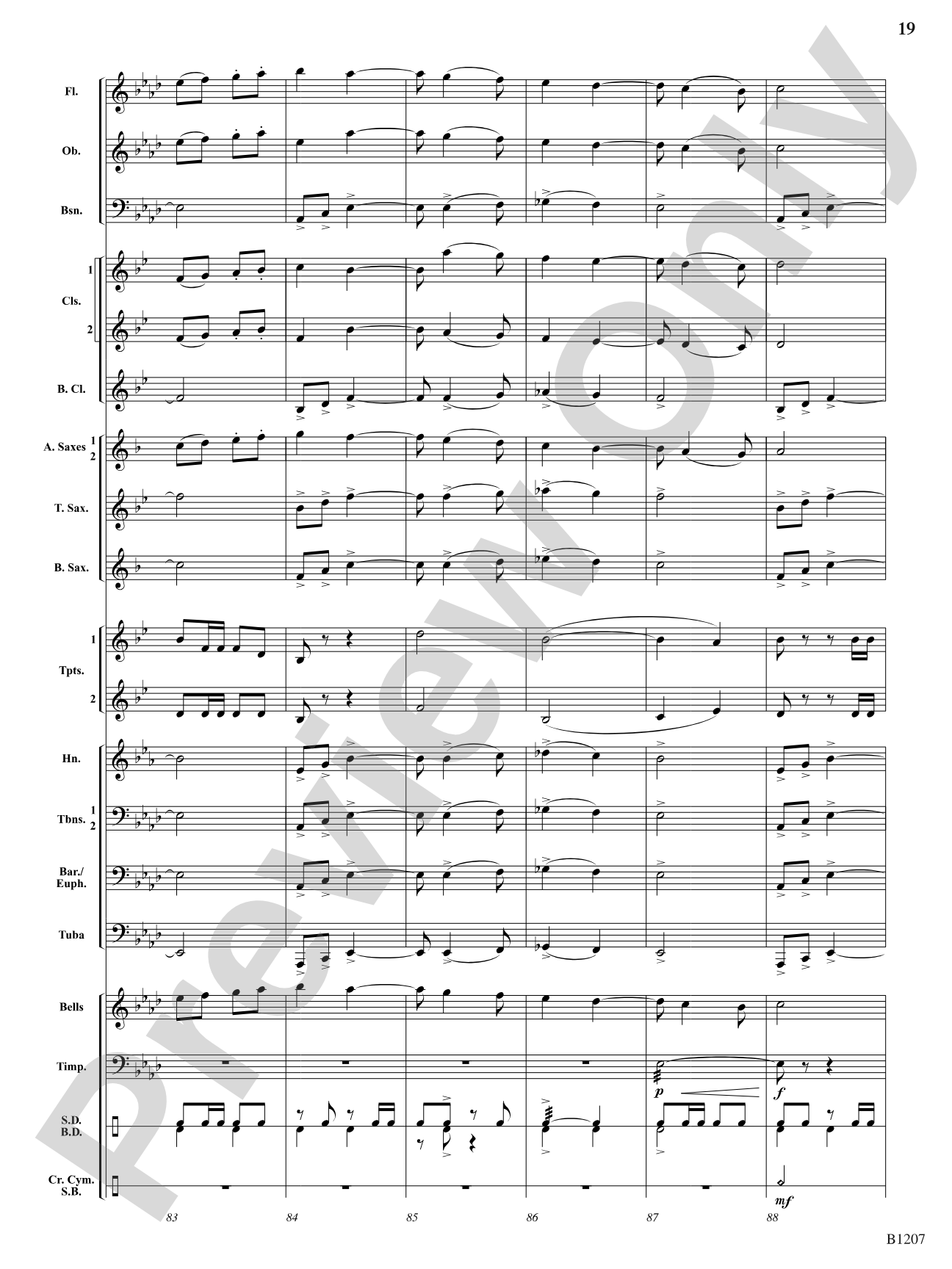 Rapp's Woods Ramble: Concert Band Conductor Score & Parts