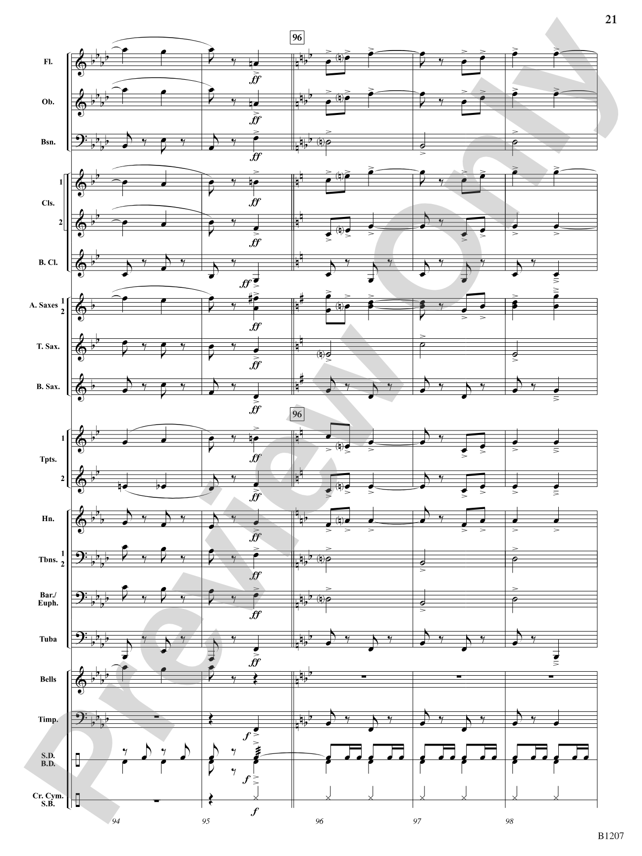 Rapp's Woods Ramble: Concert Band Conductor Score & Parts