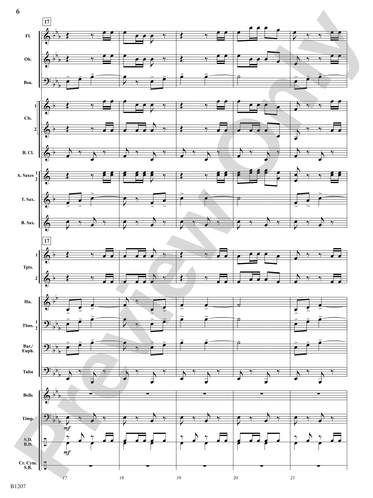 Rapp's Woods Ramble: Concert Band Conductor Score & Parts