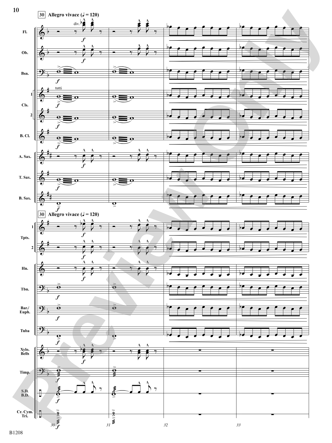 Orpheus Overture: Concert Band Conductor Score & Parts