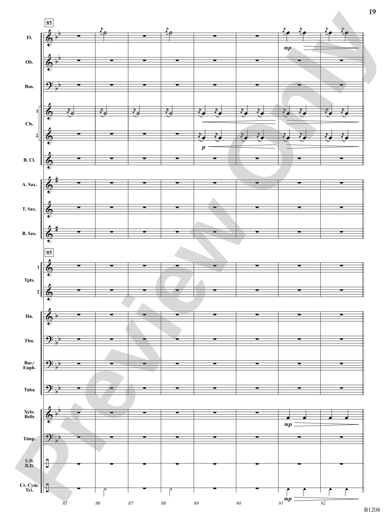 Orpheus Overture: Concert Band Conductor Score & Parts