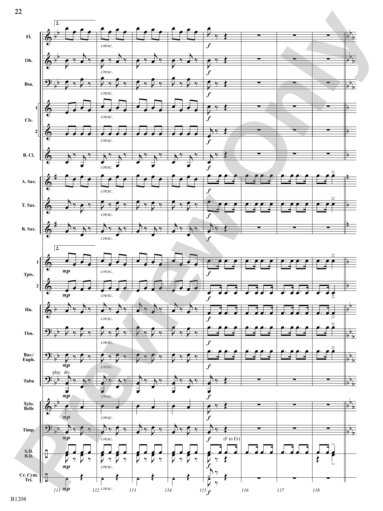 Orpheus Overture: Concert Band Conductor Score & Parts