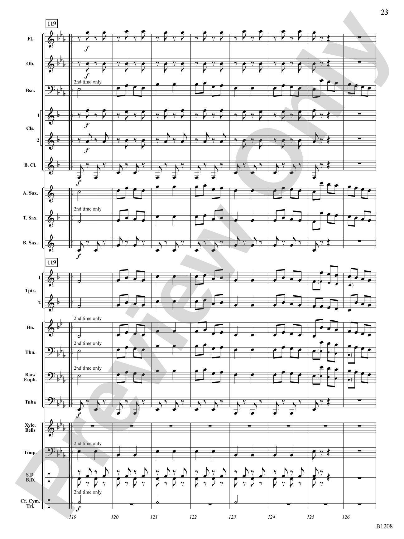 Orpheus Overture: Concert Band Conductor Score & Parts