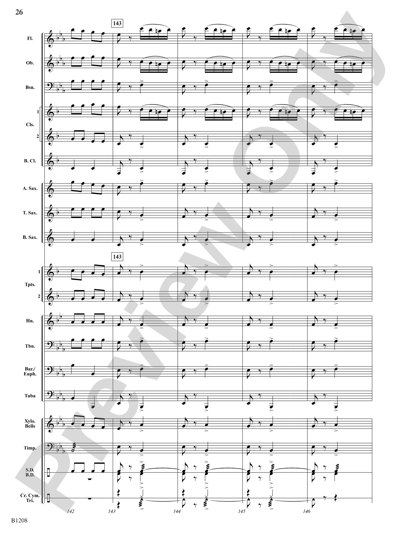Orpheus Overture: Concert Band Conductor Score & Parts