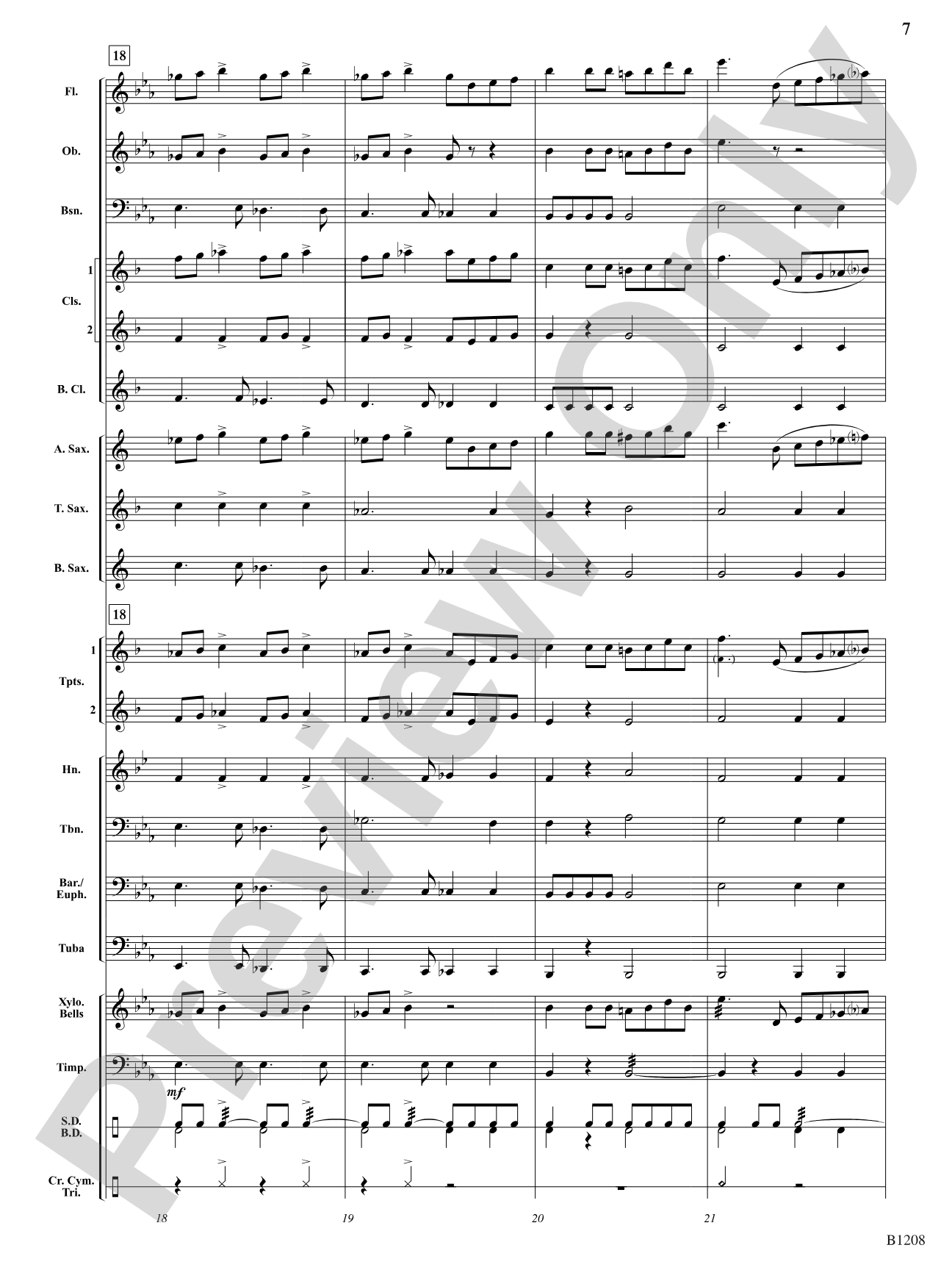 Orpheus Overture: Concert Band Conductor Score & Parts