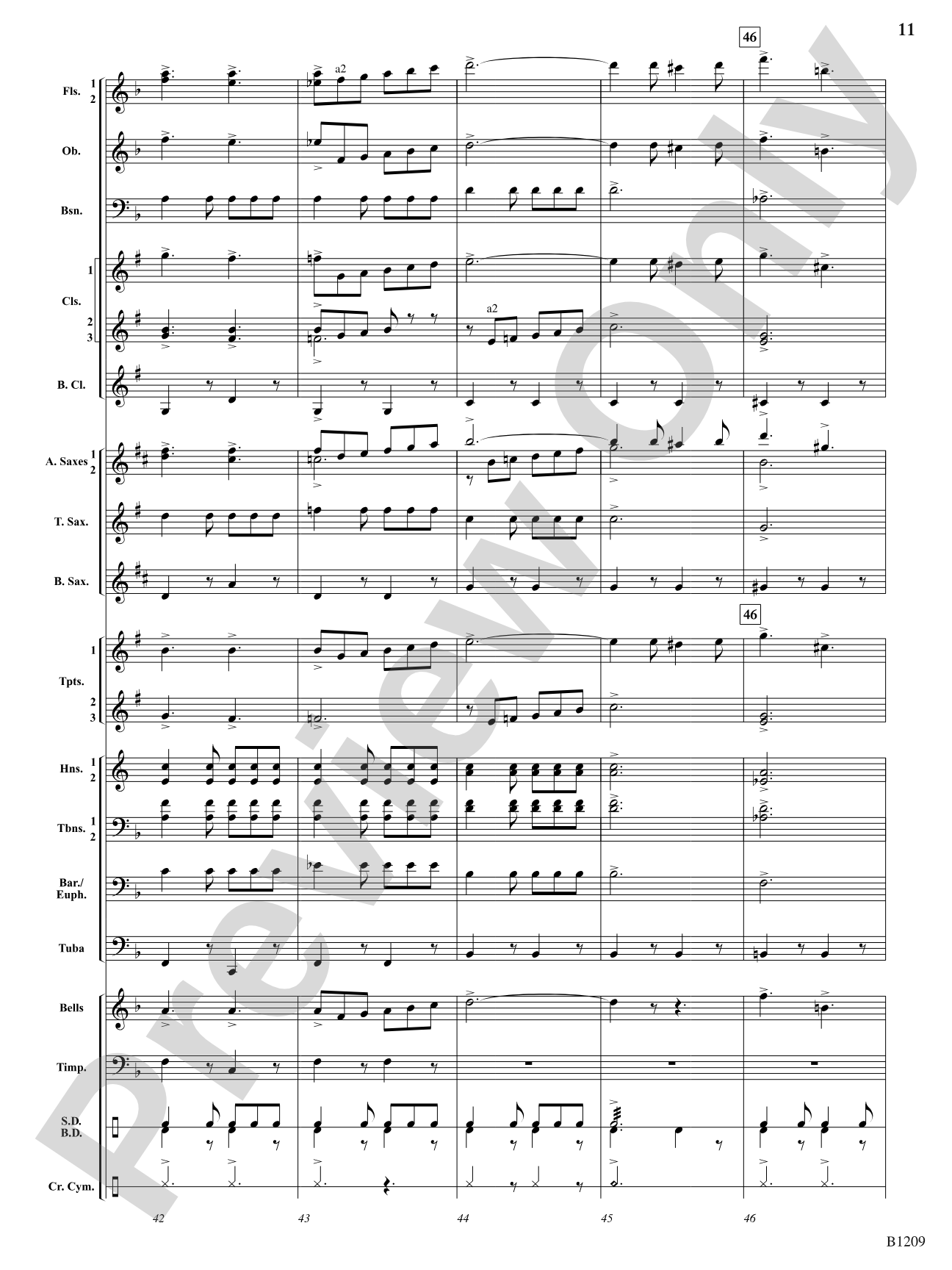 Tenth Regiment March: Concert Band Conductor Score & Parts