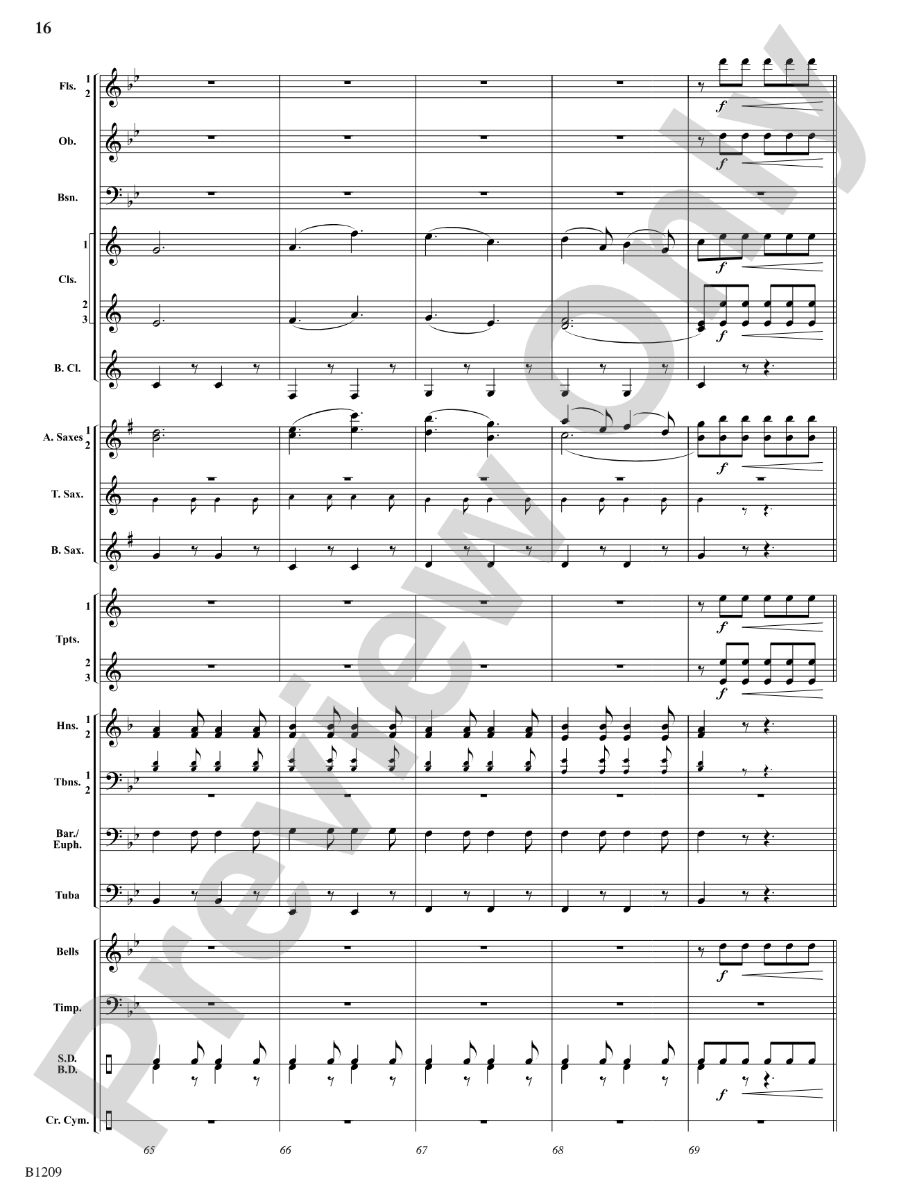 Tenth Regiment March: Concert Band Conductor Score & Parts