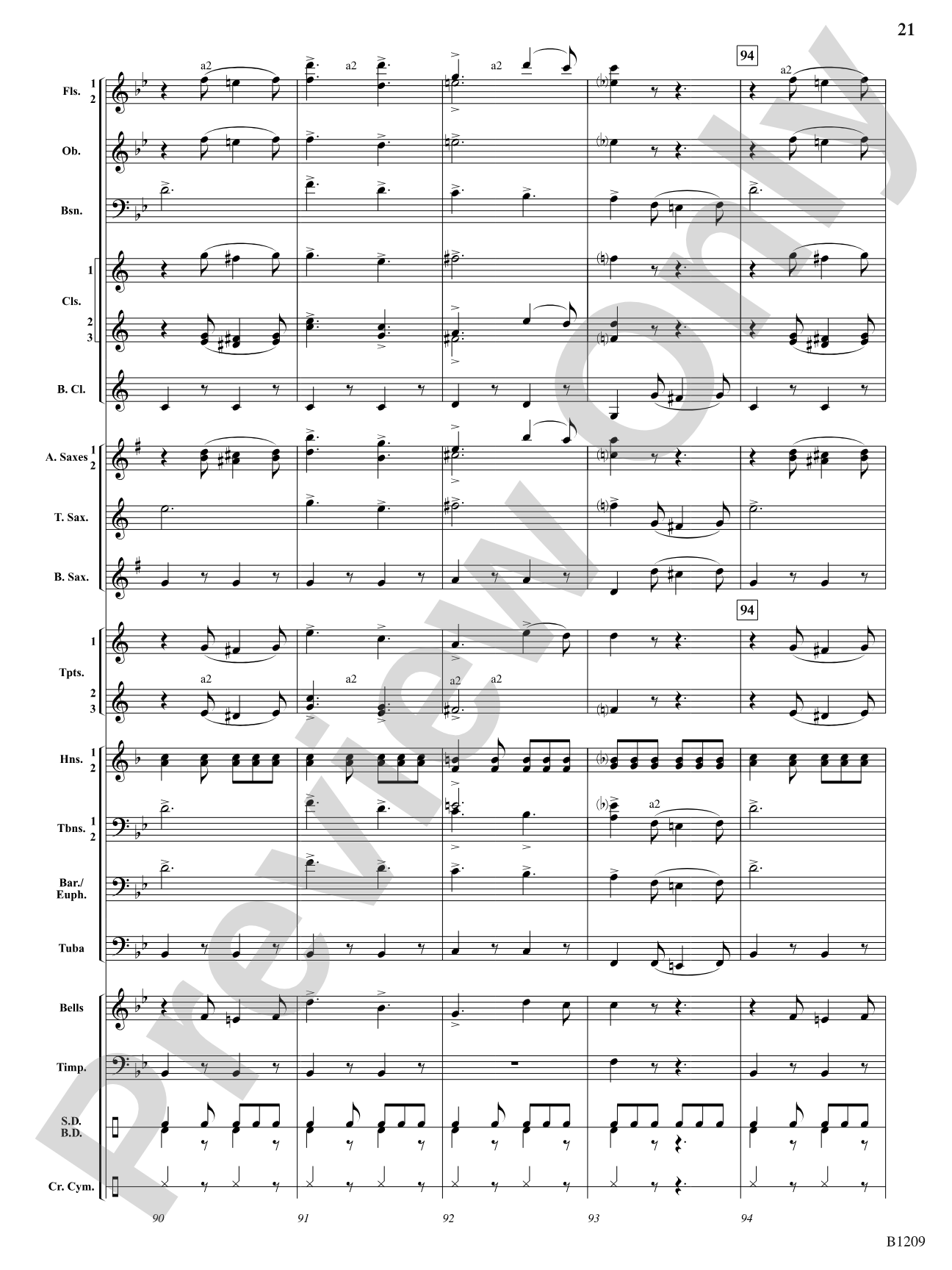 Tenth Regiment March: Concert Band Conductor Score & Parts