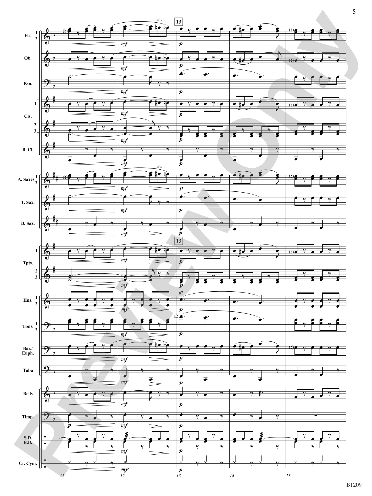 Tenth Regiment March: Concert Band Conductor Score & Parts