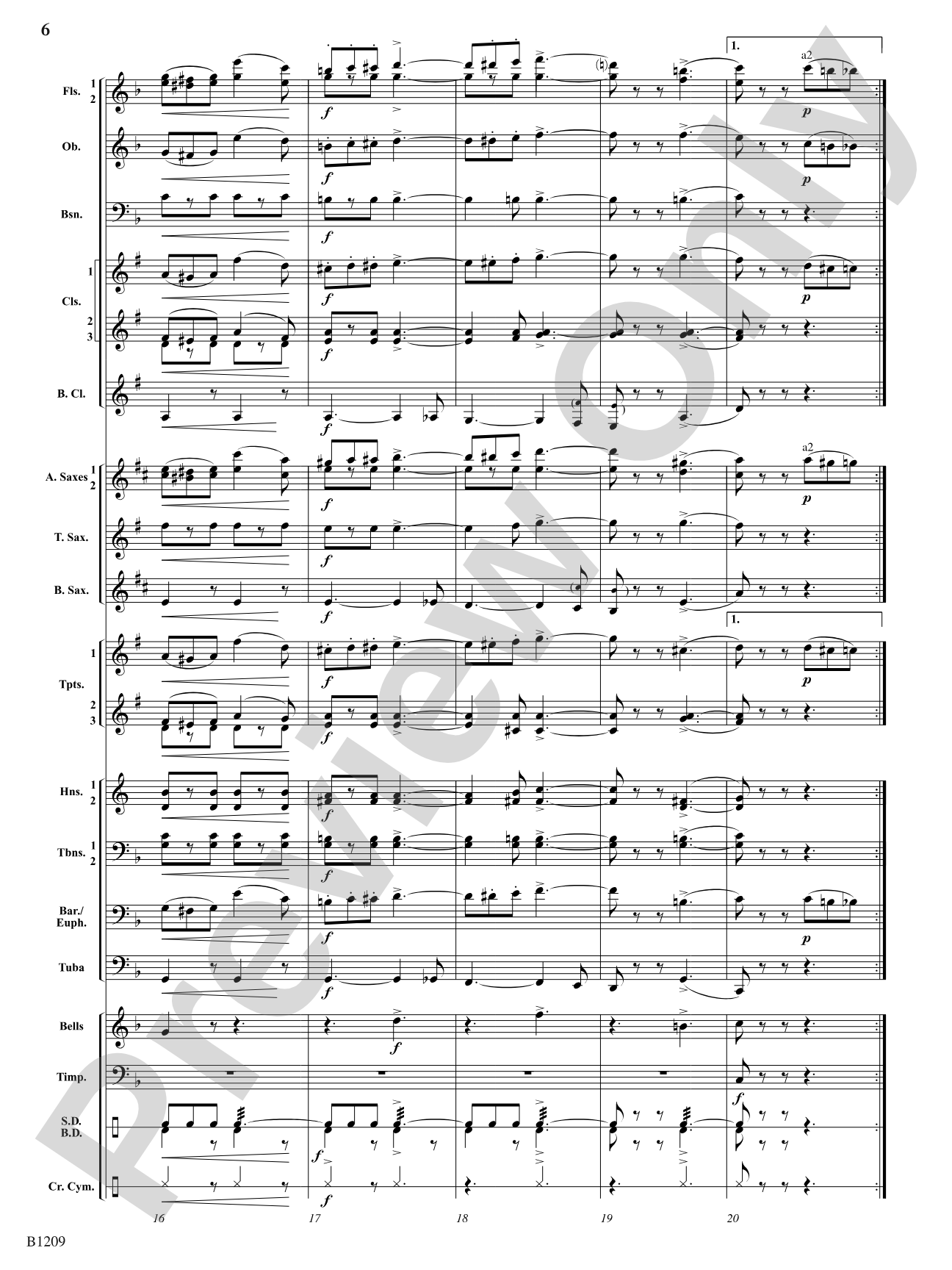 Tenth Regiment March: Concert Band Conductor Score & Parts