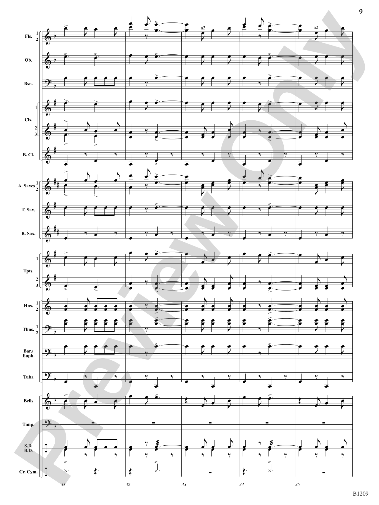 Tenth Regiment March: Concert Band Conductor Score & Parts