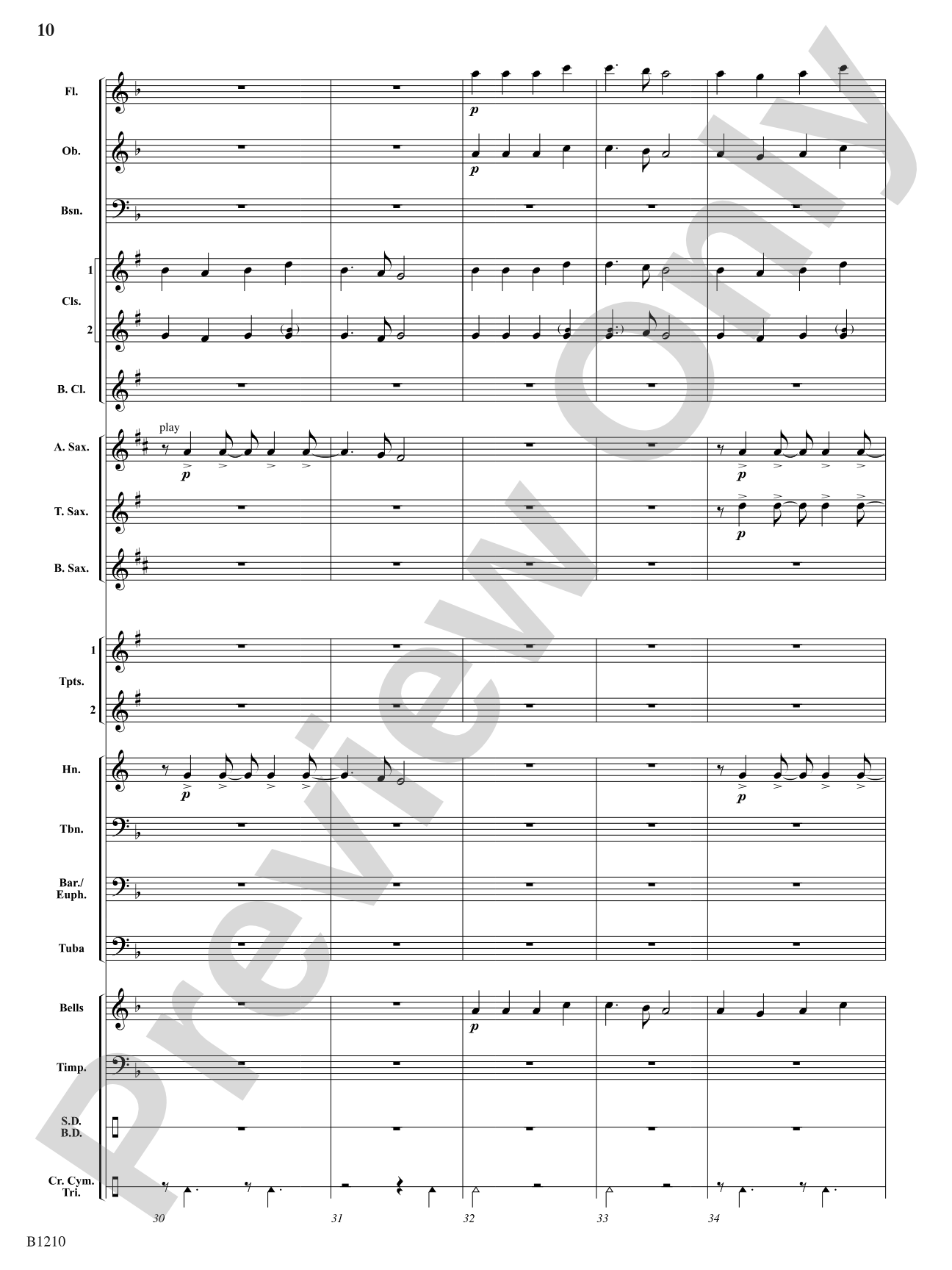 The Angels of Christmas: Concert Band Conductor Score & Parts