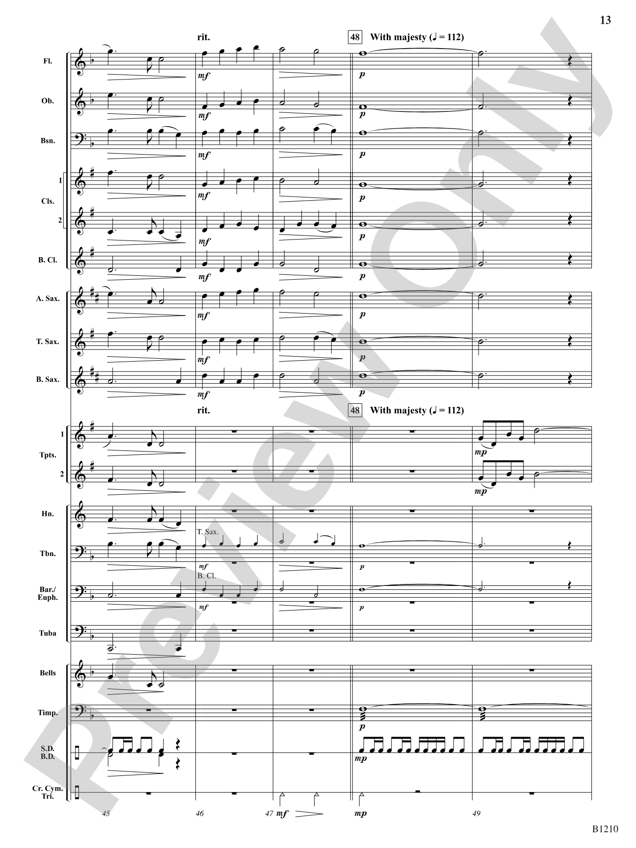 The Angels of Christmas: Concert Band Conductor Score & Parts
