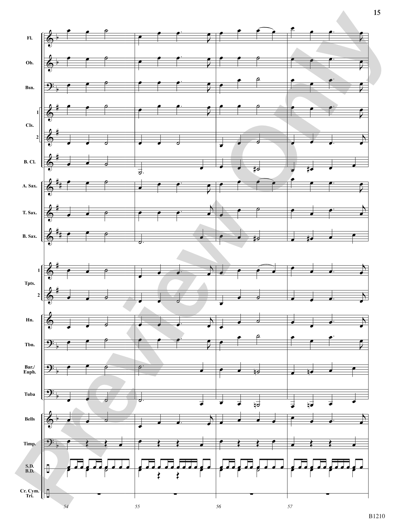 The Angels of Christmas: Concert Band Conductor Score & Parts