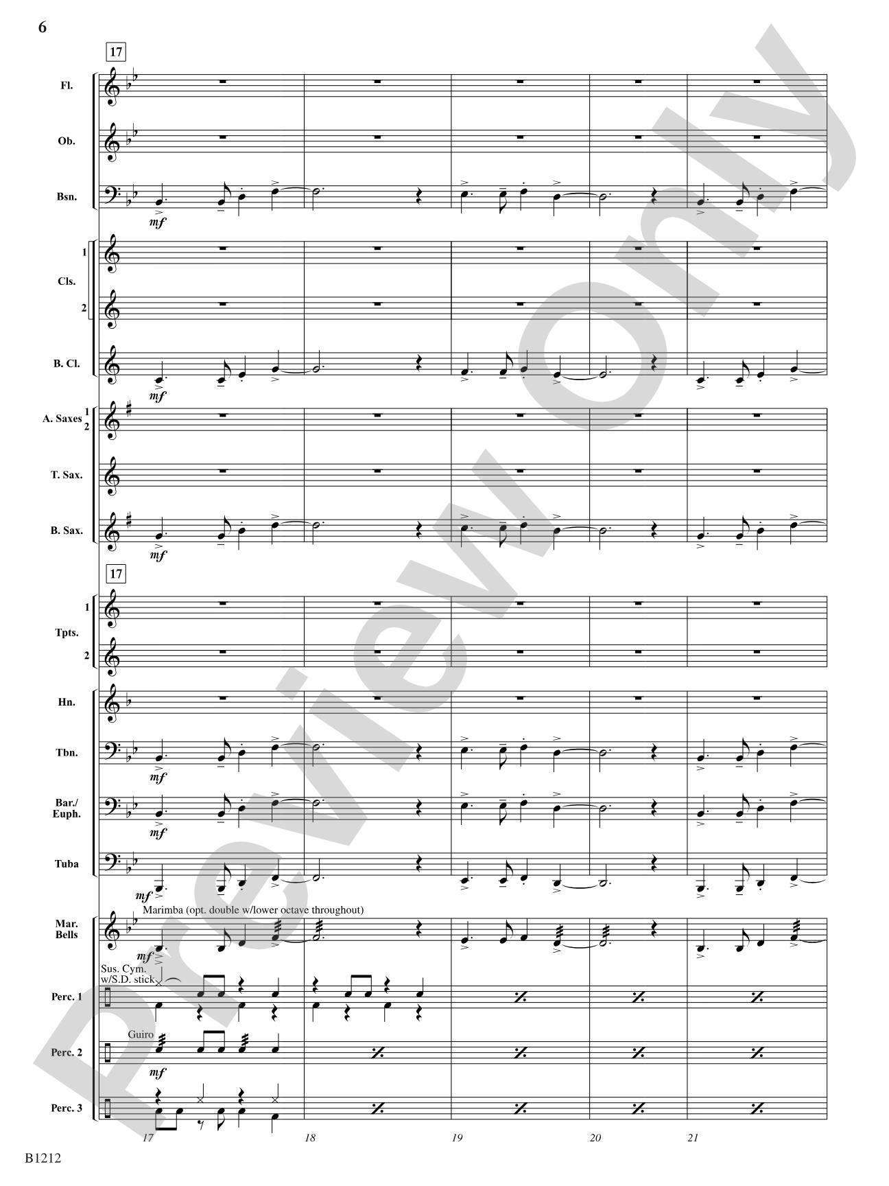 Juju Dance: Concert Band Conductor Score & Parts