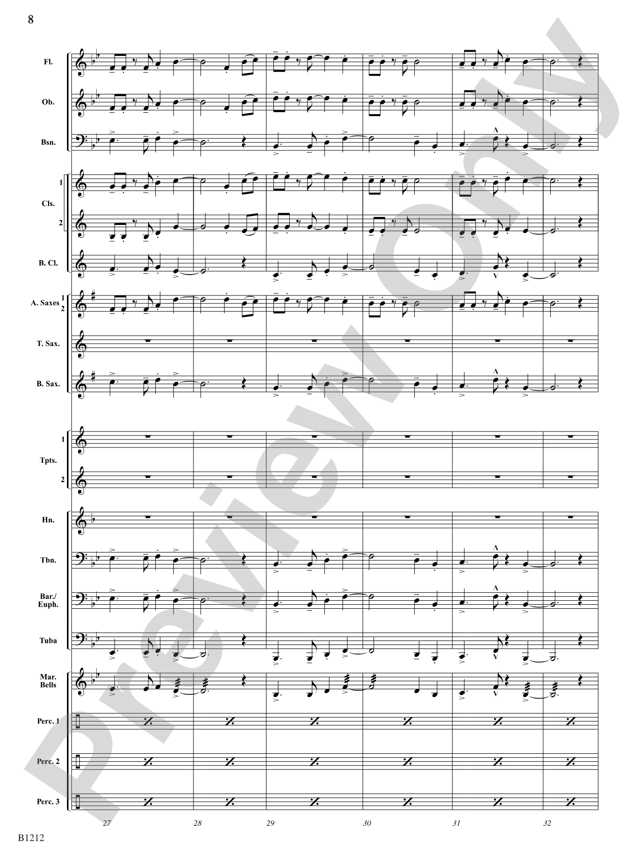 Juju Dance: Concert Band Conductor Score & Parts