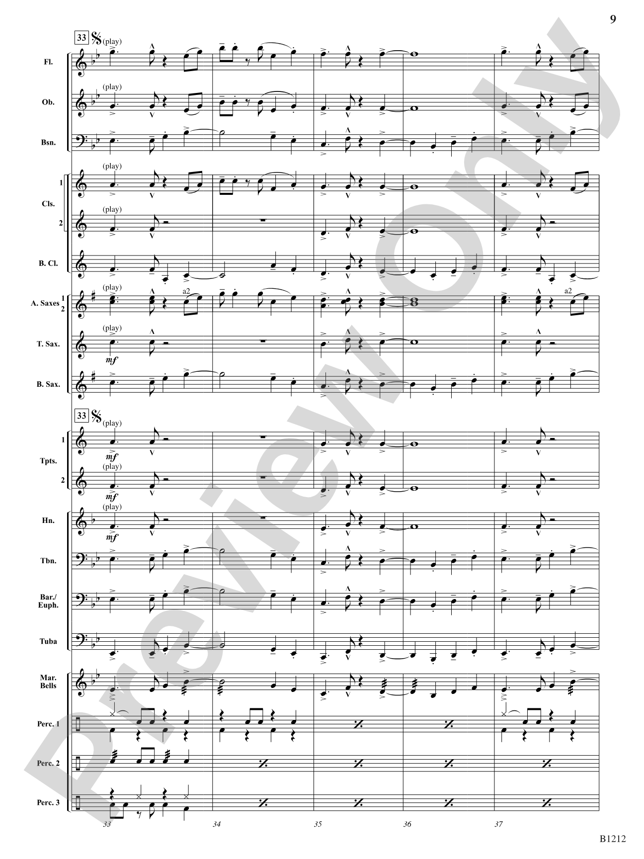 Juju Dance: Concert Band Conductor Score & Parts