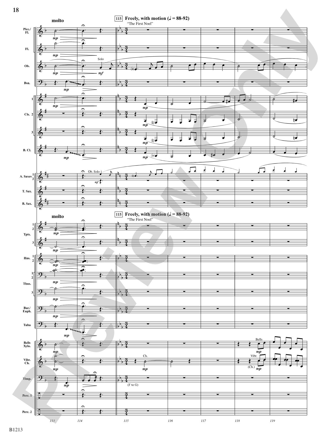A Touch of Christmas: Suite 2: Concert Band Conductor Score & Parts
