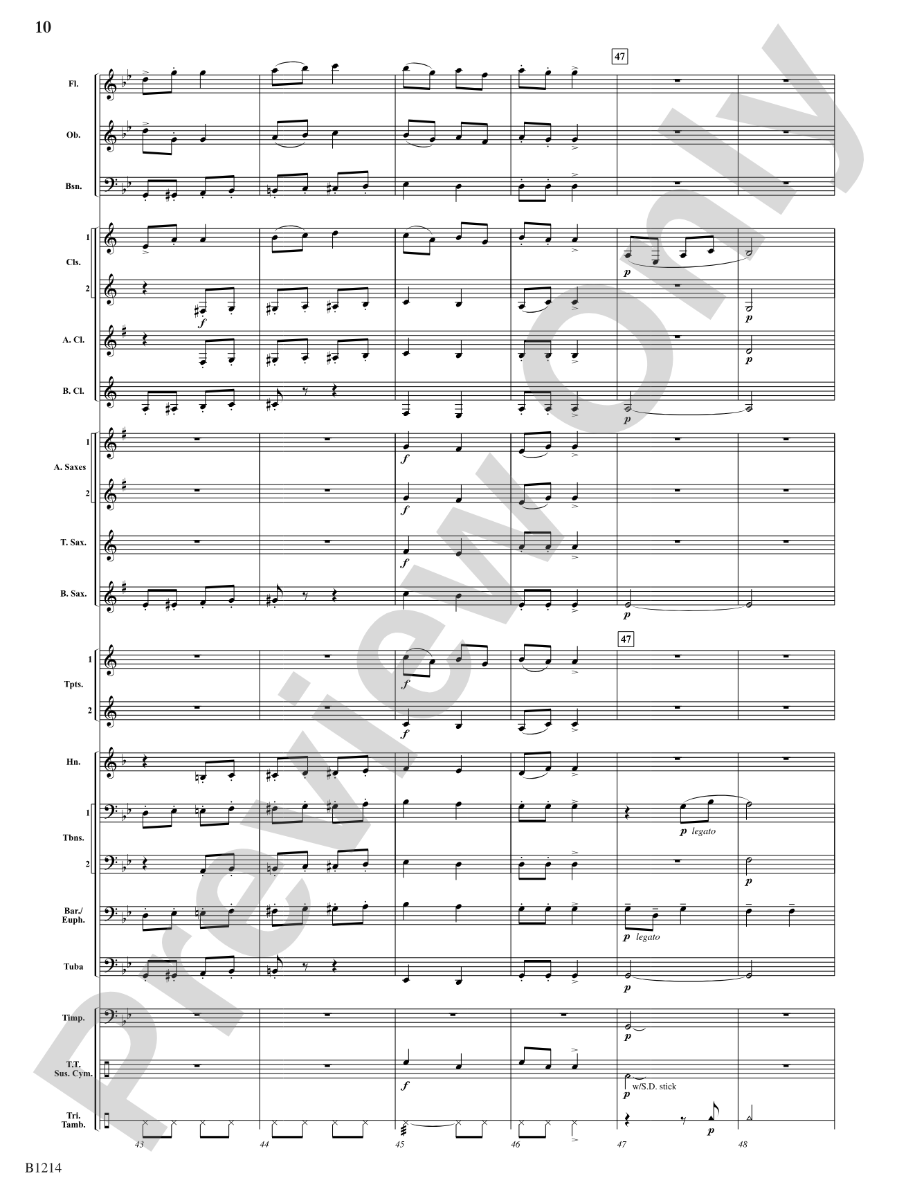 Dance at the Lake of Miramoor: Concert Band Conductor Score & Parts