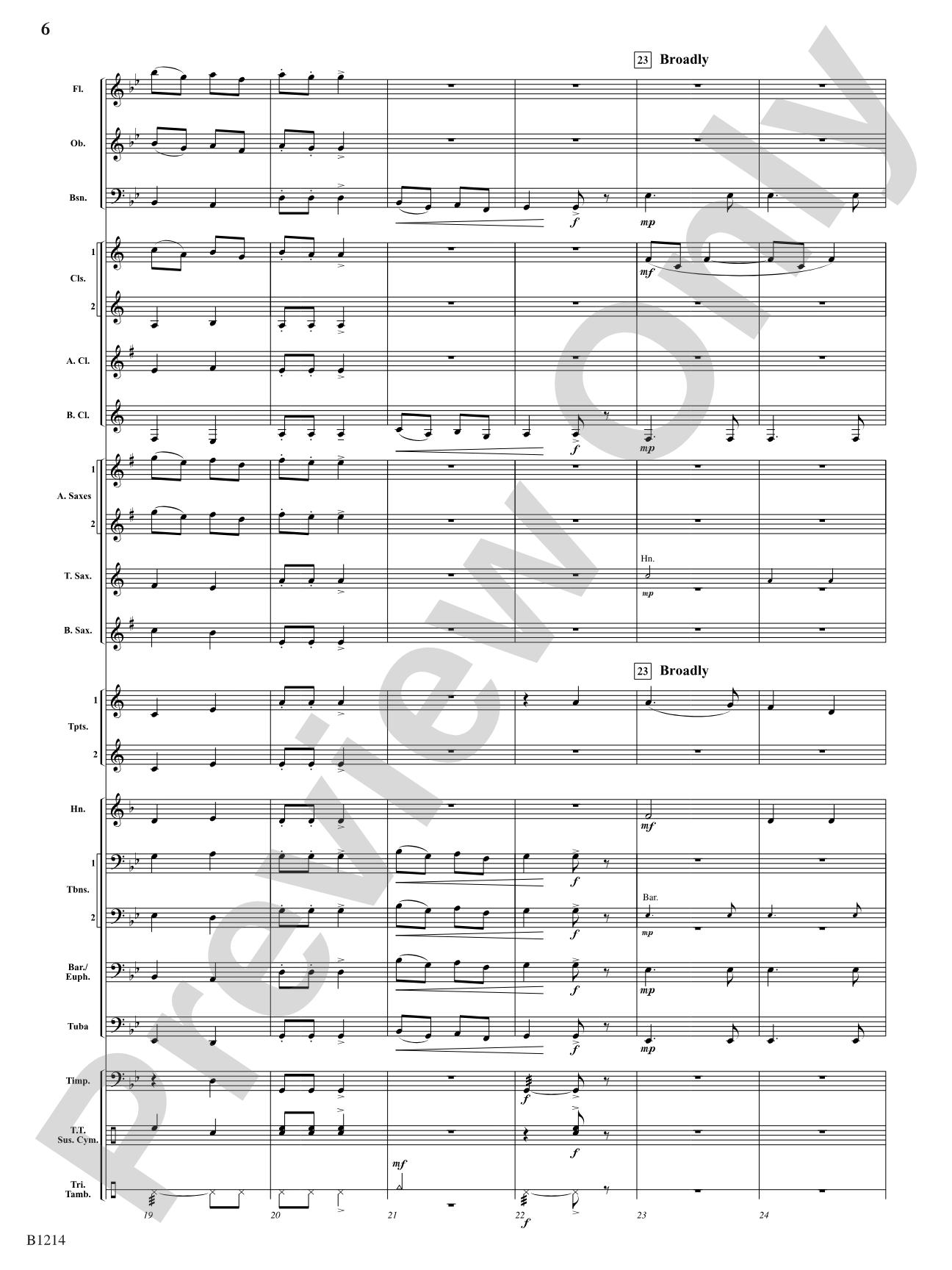 Dance at the Lake of Miramoor: Concert Band Conductor Score & Parts