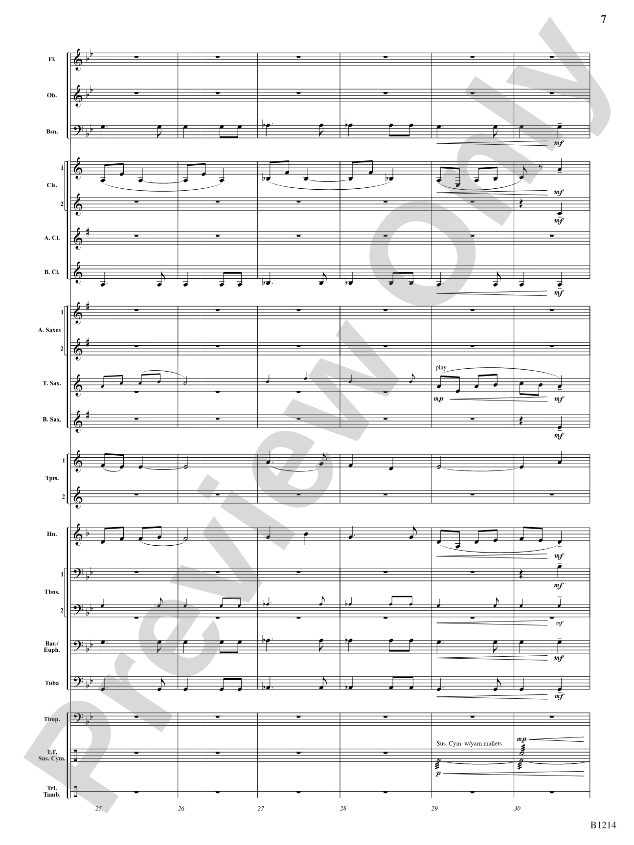 Dance at the Lake of Miramoor: Concert Band Conductor Score & Parts