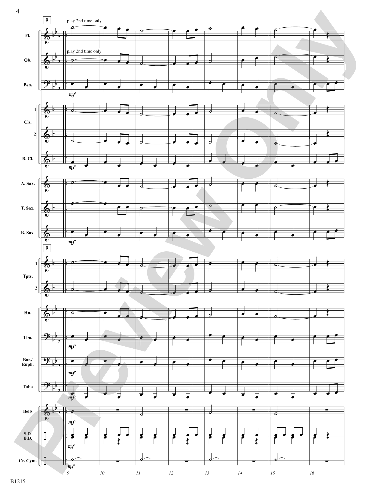 Onward: Concert Band Conductor Score & Parts