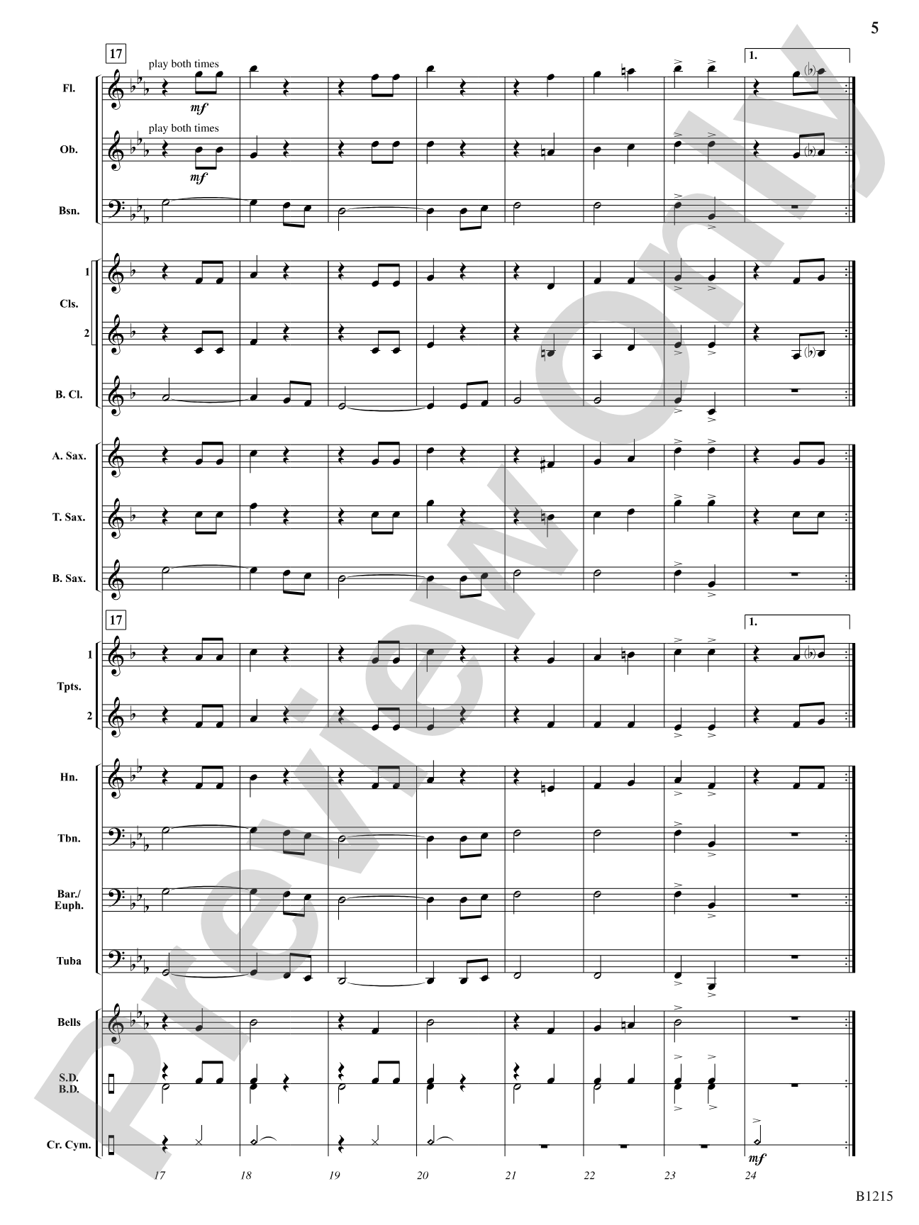 Onward: Concert Band Conductor Score & Parts