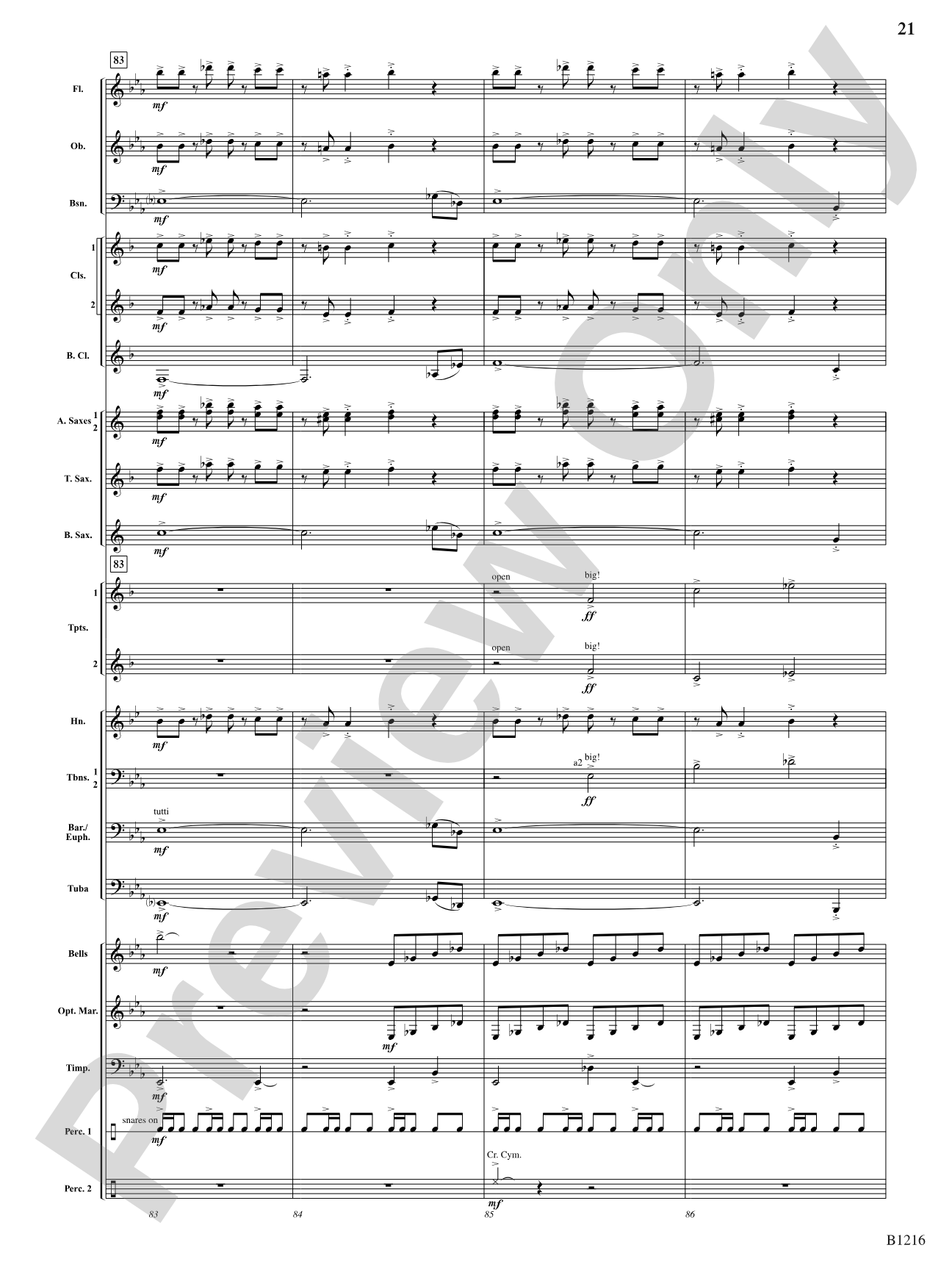 Rhythmata: Concert Band Conductor Score & Parts