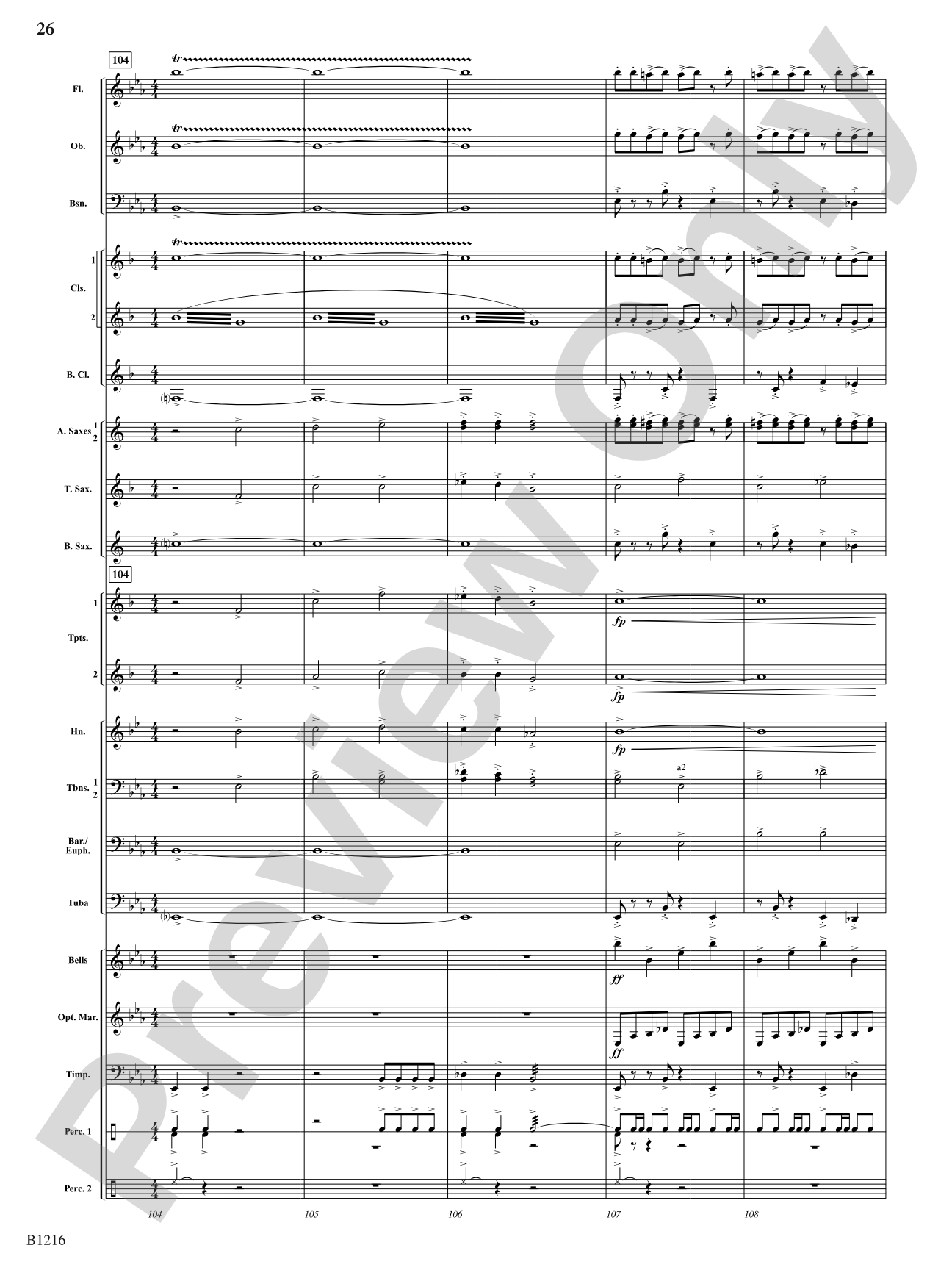 Rhythmata: Concert Band Conductor Score & Parts