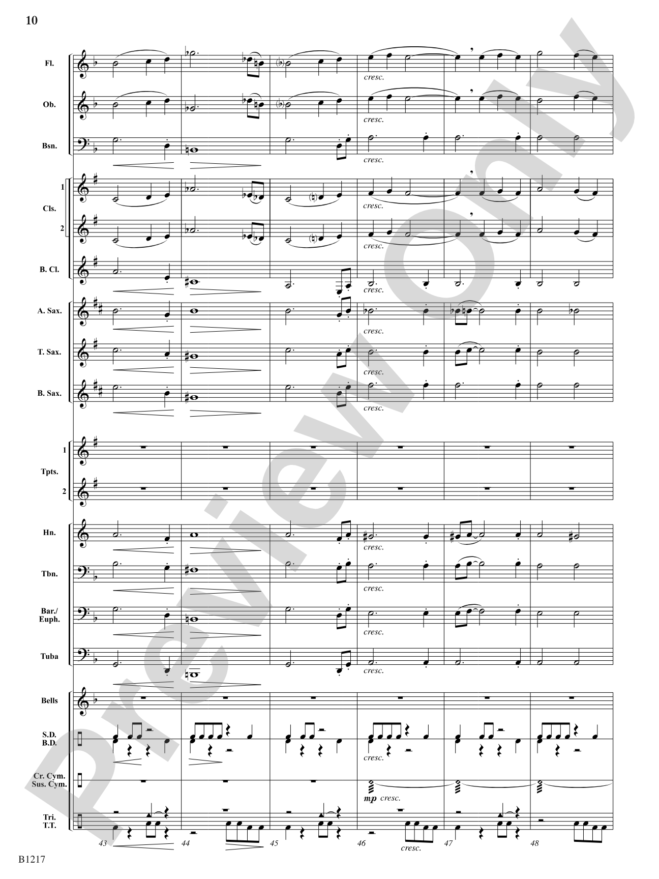 Three Meditations: Concert Band Conductor Score & Parts