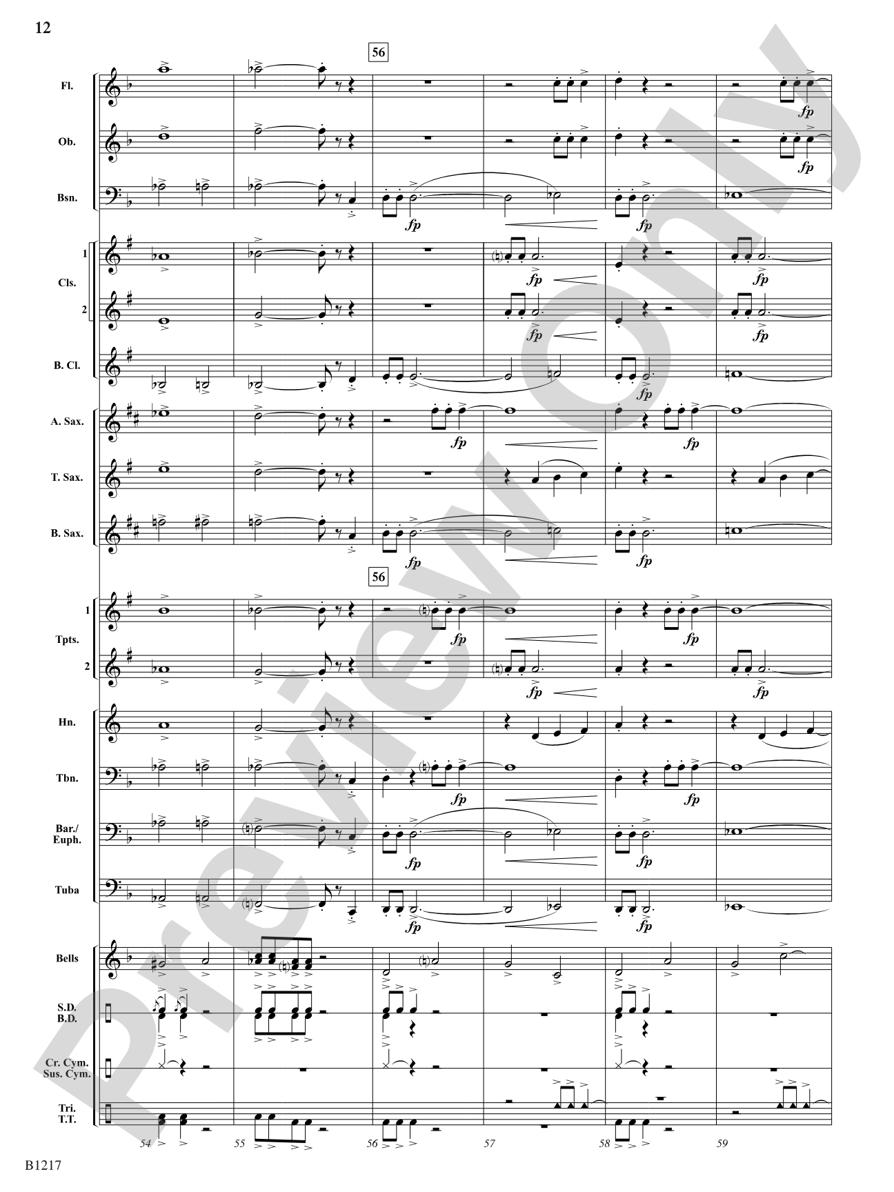 Three Meditations: Concert Band Conductor Score & Parts