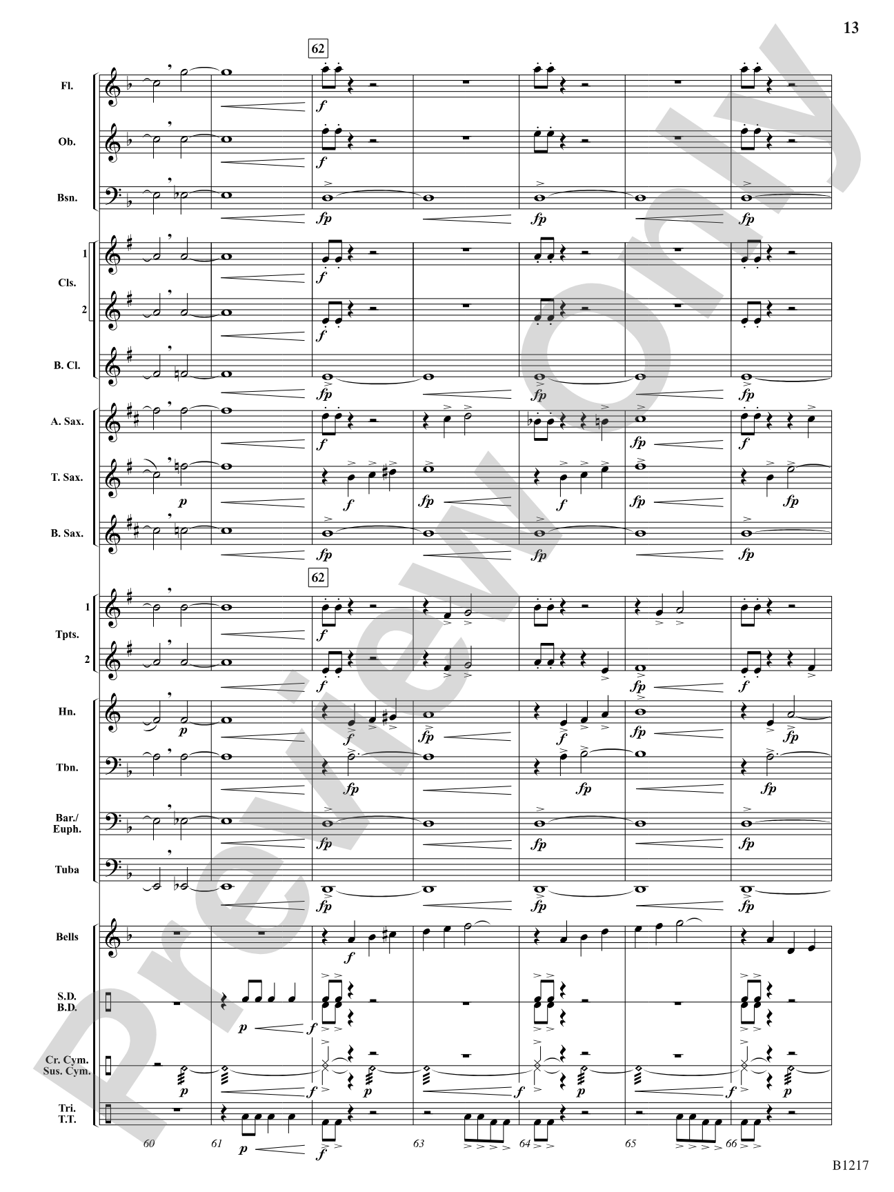 Three Meditations: Concert Band Conductor Score & Parts