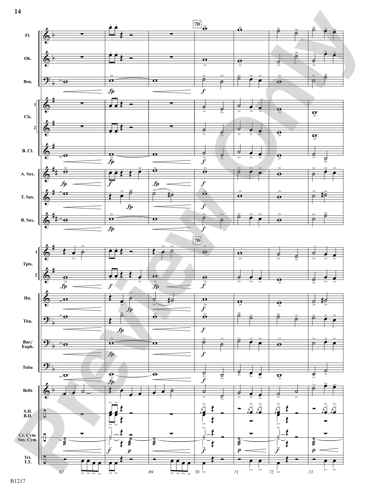 Three Meditations: Concert Band Conductor Score & Parts