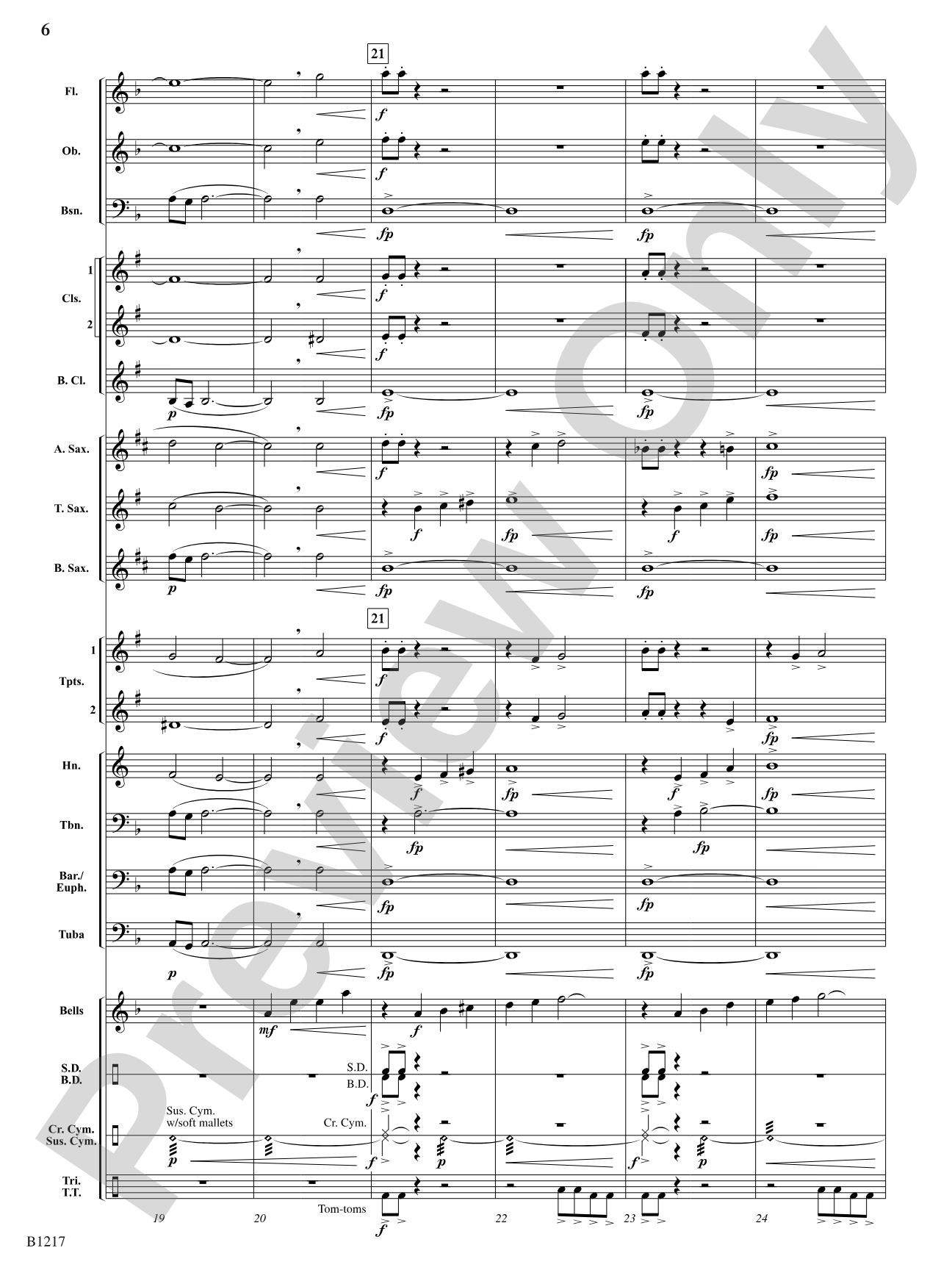 Three Meditations: Concert Band Conductor Score & Parts