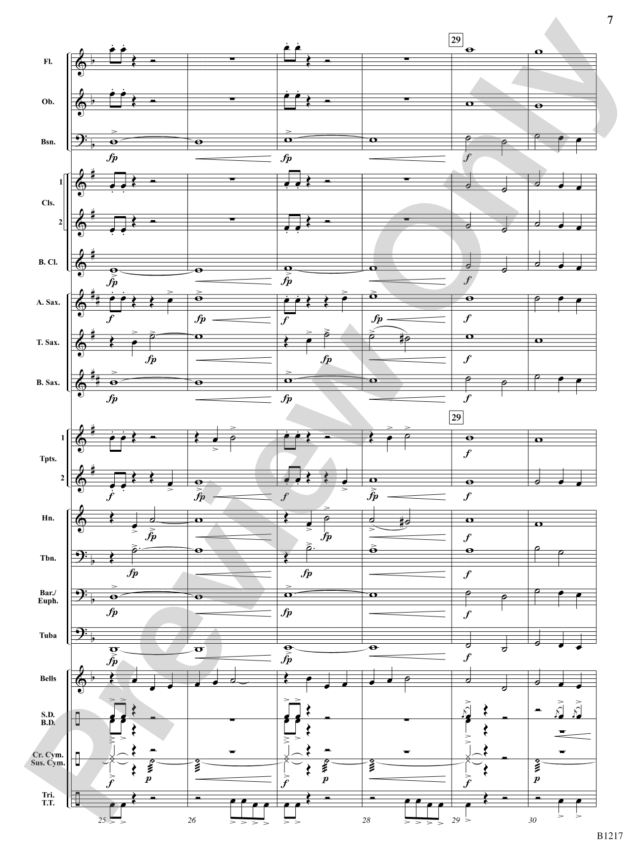Three Meditations: Concert Band Conductor Score & Parts