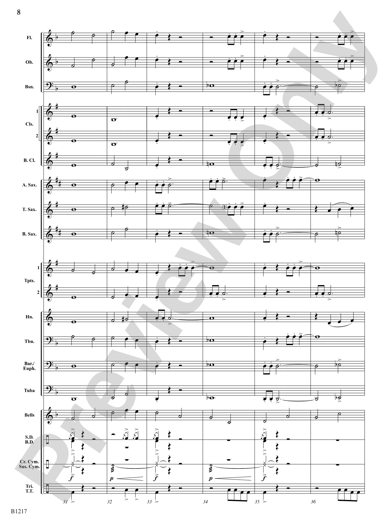Three Meditations: Concert Band Conductor Score & Parts
