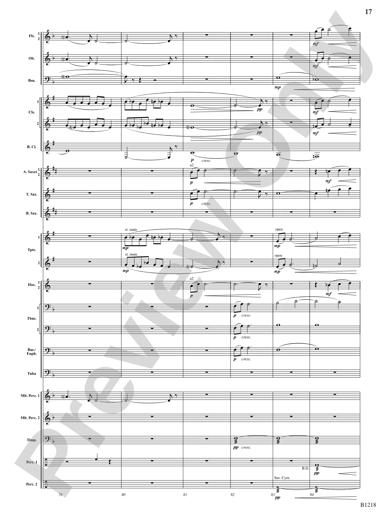 Roswell, 1947: Concert Band Conductor Score & Parts