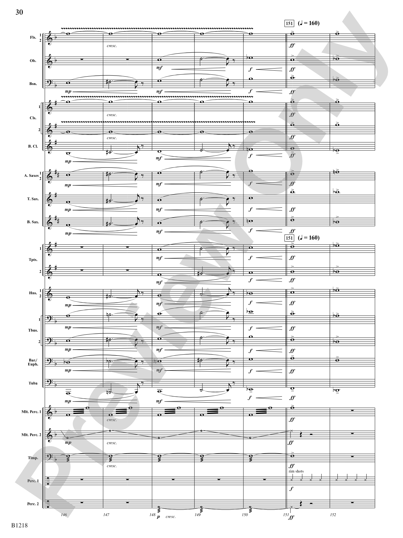 Roswell, 1947: Concert Band Conductor Score & Parts