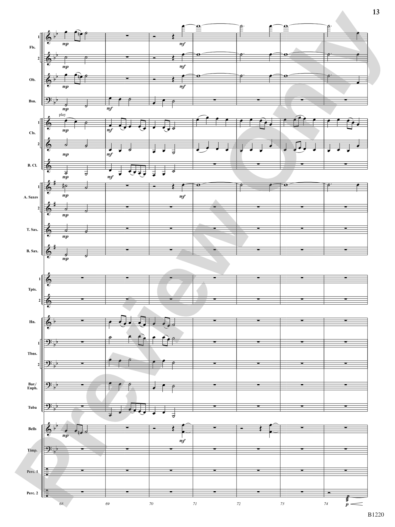 Visions of Sugar Plums: Concert Band Conductor Score & Parts