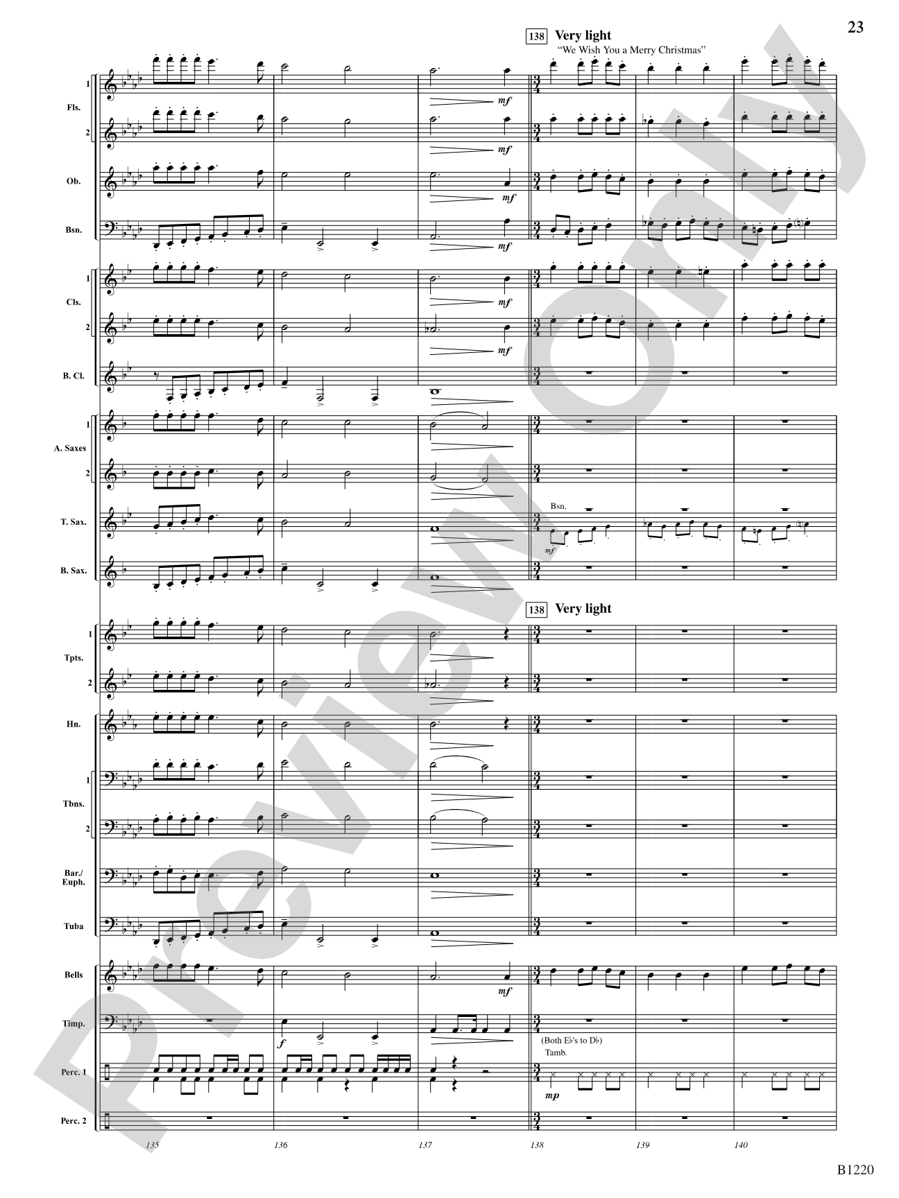 Visions of Sugar Plums: Concert Band Conductor Score & Parts