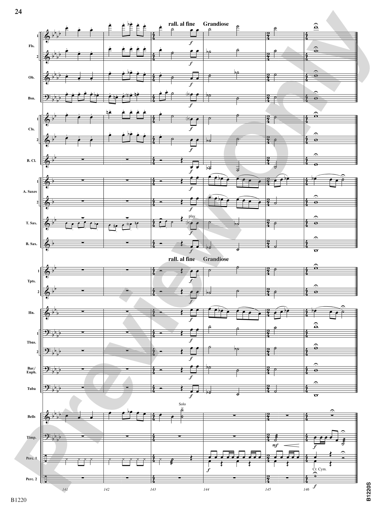 Visions of Sugar Plums: Concert Band Conductor Score & Parts