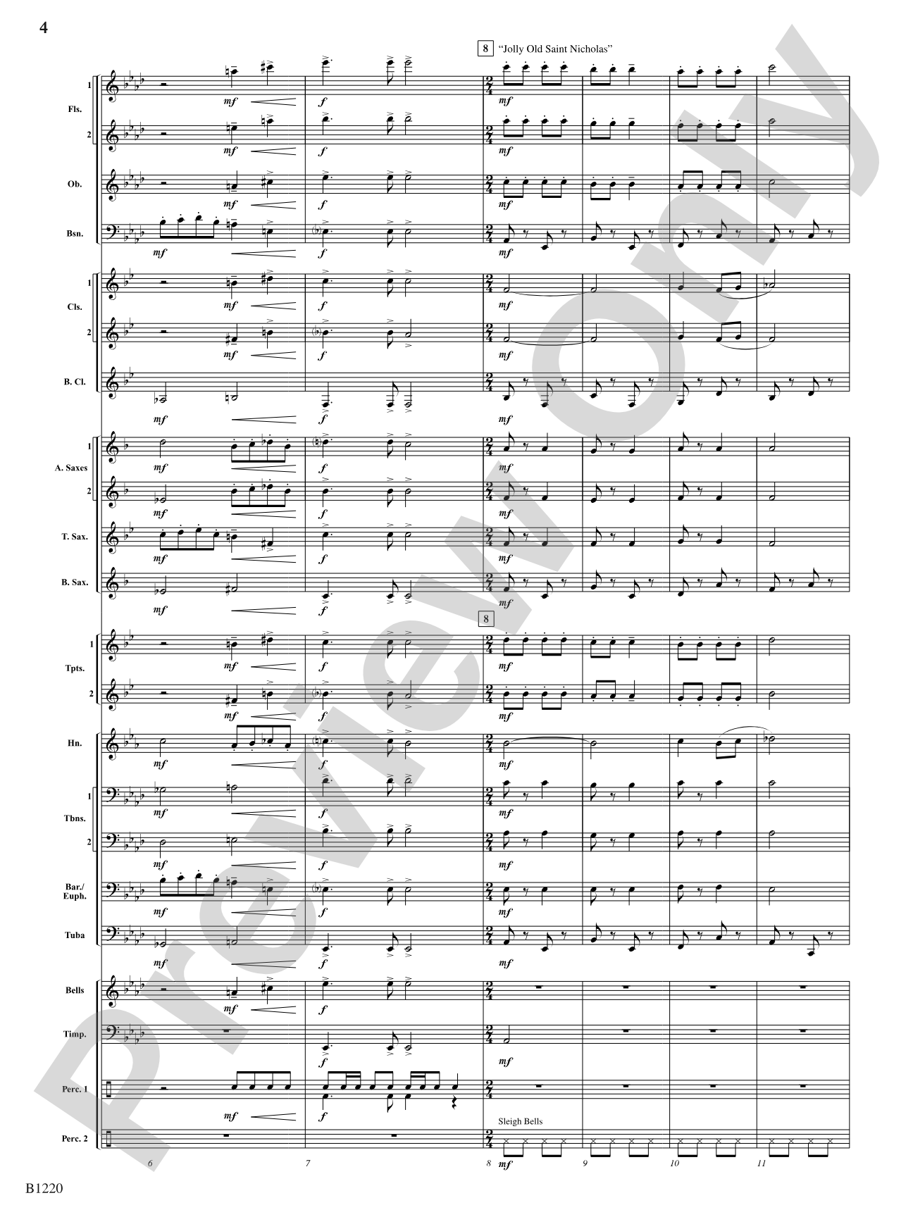 Visions of Sugar Plums: Concert Band Conductor Score & Parts