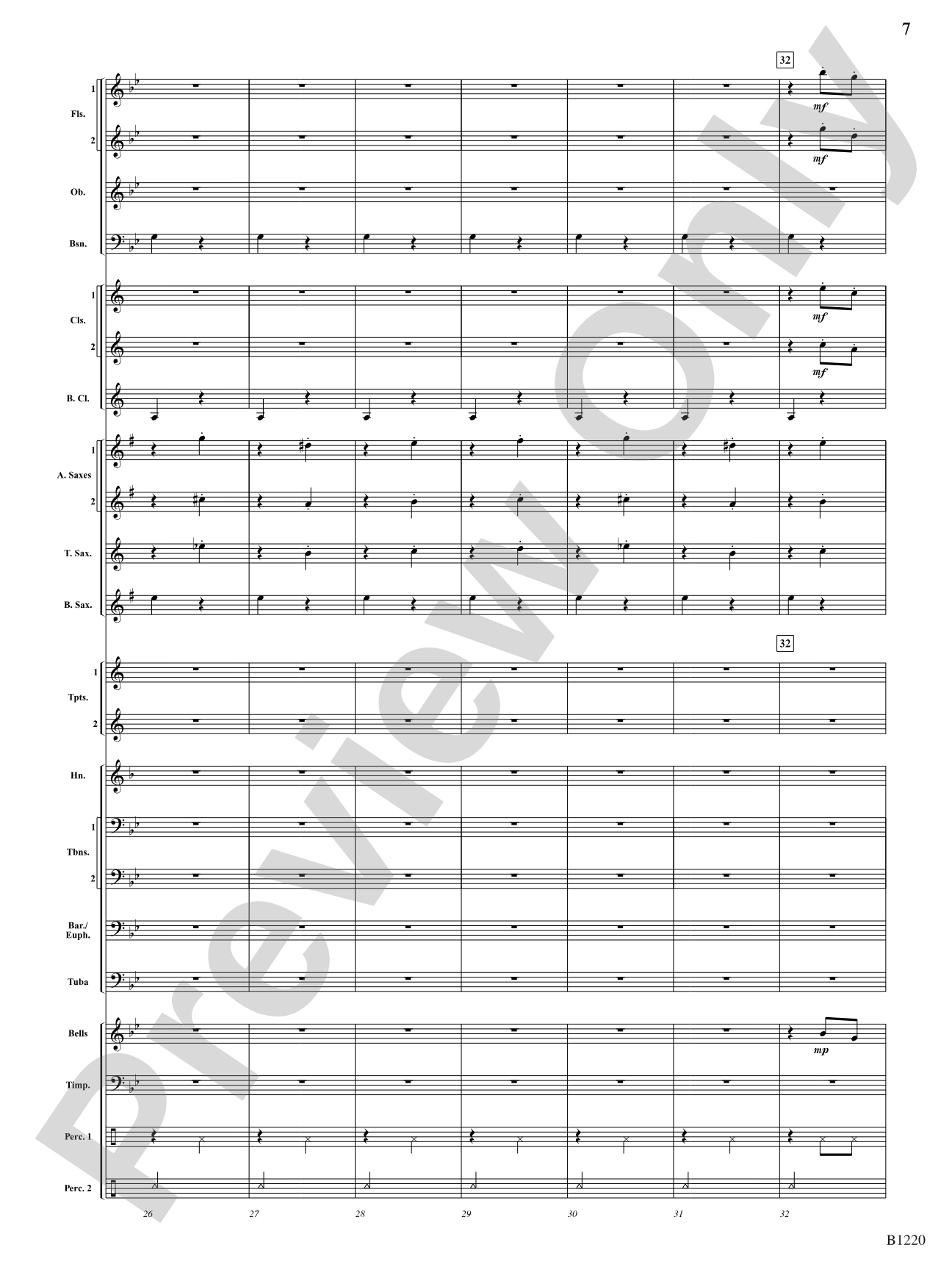 Visions of Sugar Plums: Concert Band Conductor Score & Parts